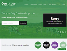 Tablet Screenshot of cowsignals.com